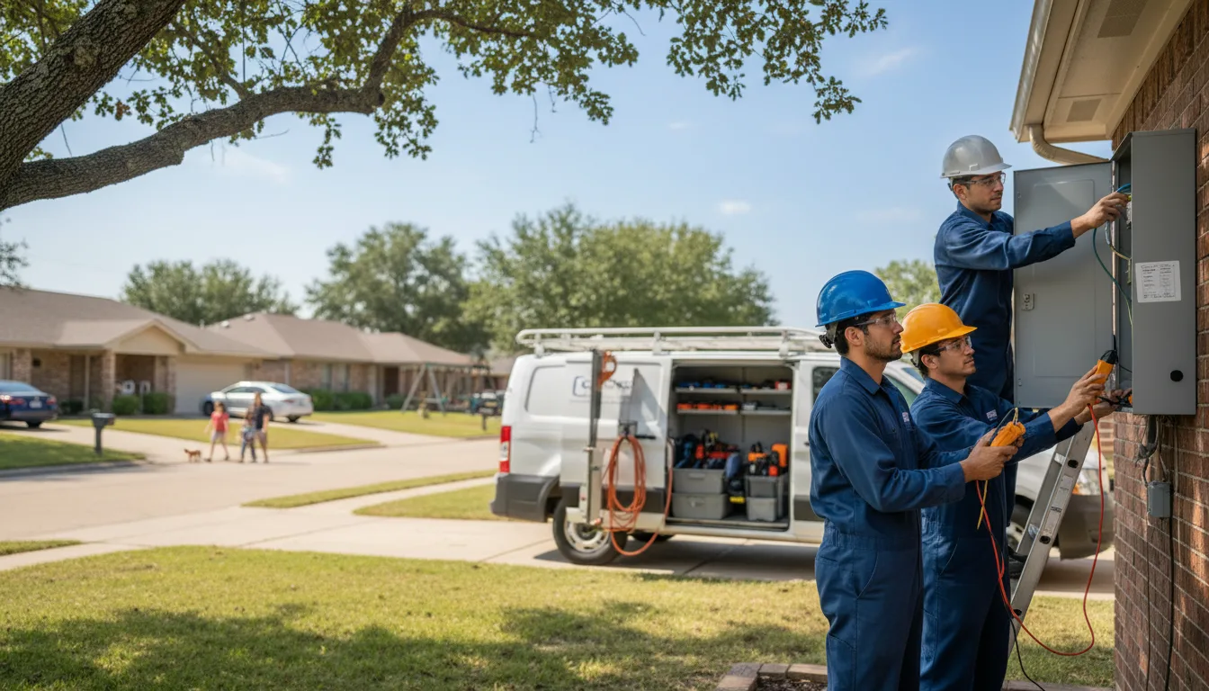 Certified electrician providing emergency electrical services in Almond, WI
